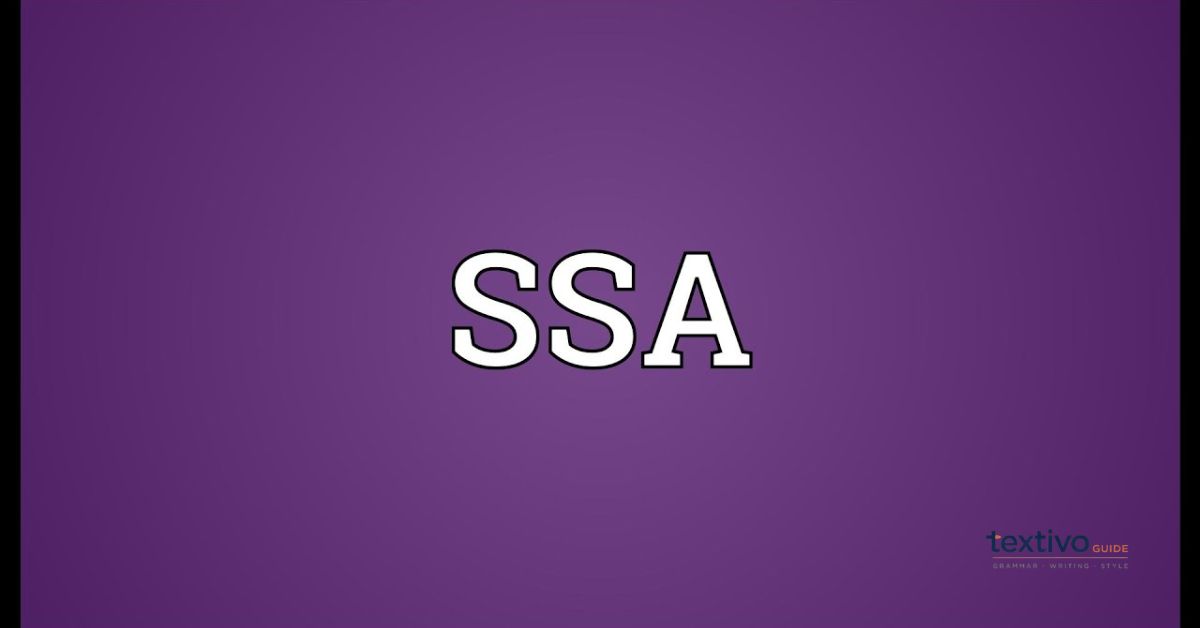 SSA Meaning in Text
